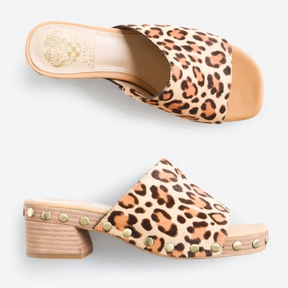 Stitch Fix Vince Camuto Haniya studded mule in leopard , Size 7.5 - Picture 5 of 5